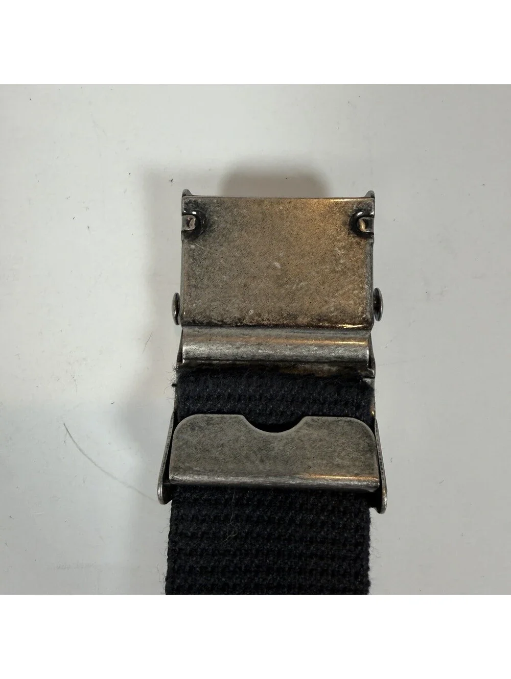 Dickies Worn Black Webbed Belt - Men's Size 42